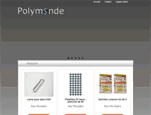 Tablet Screenshot of polymonde-boutique.com